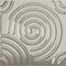 Ekena Millwork 19 5/8in. W x 19 5/8in. H Spiral EnduraWall Decorative 3D Wall Panel Covers 2.67 Sq. Ft. WP20X20SPBCR - alternate 1